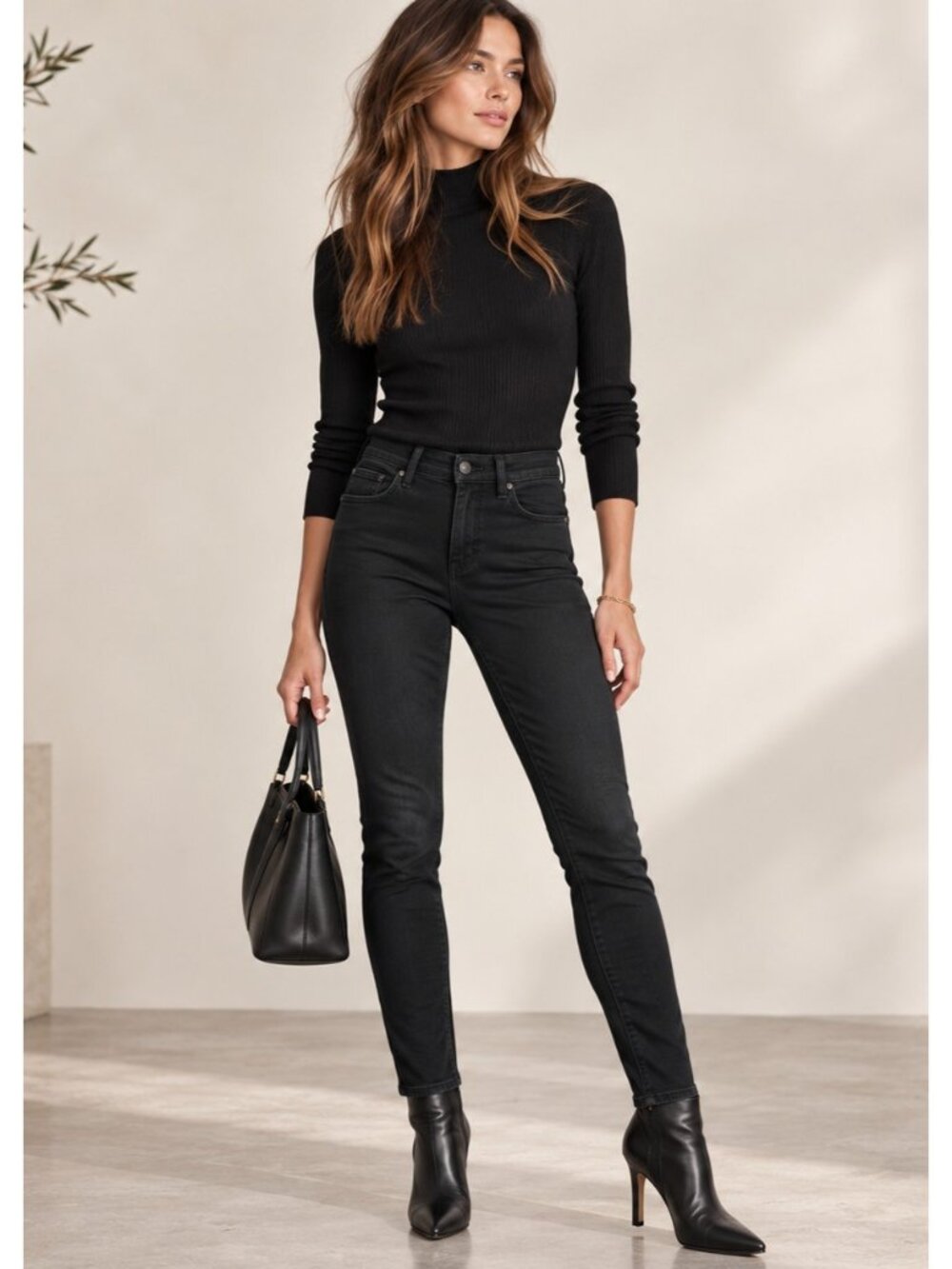 rag & bone/JEAN Womens 28 Black Skinny Jeans Stretch Denim Made USA